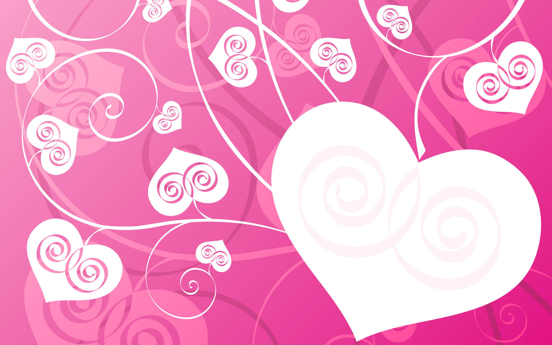 Pink Love Design HD Desktop Live Wallpaper Hq