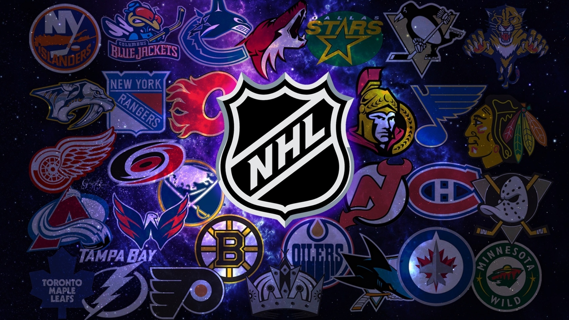 Hockey nhl logo wallpaper 1920x1080 85896 WallpaperUP