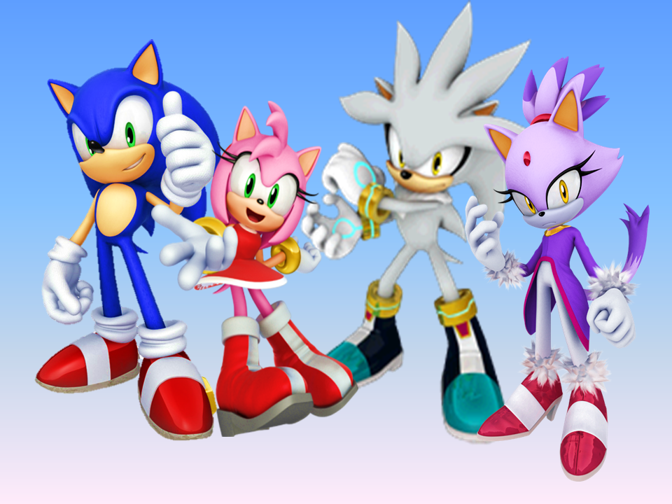 Sonic Amy Silver And Blaze Wallpaper By