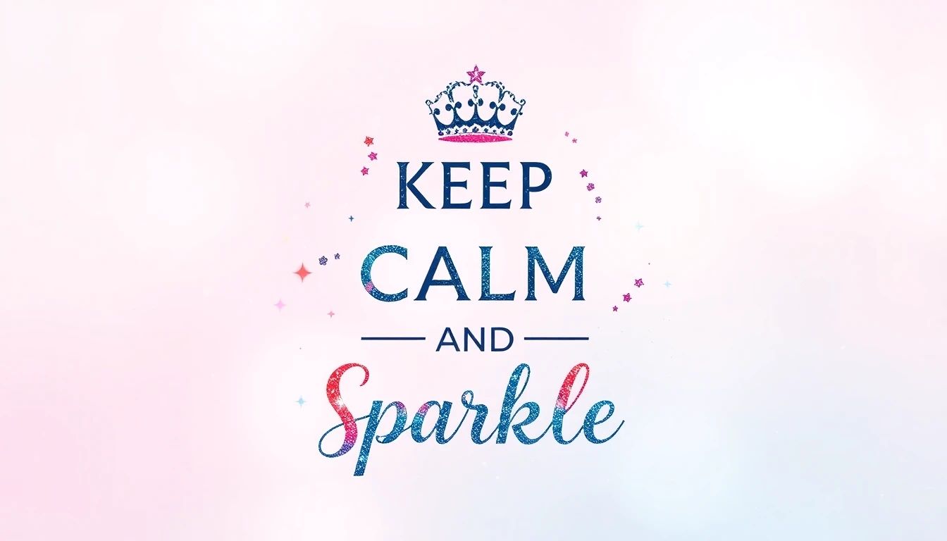 Keep Calm And Sparkle Wallpaper