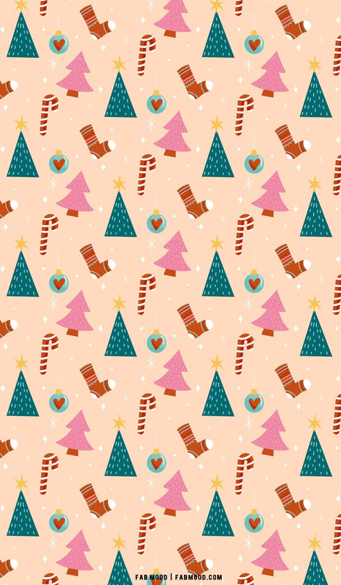 30 Christmas Aesthetic Wallpapers Pink Christmas Tree Wallpaper