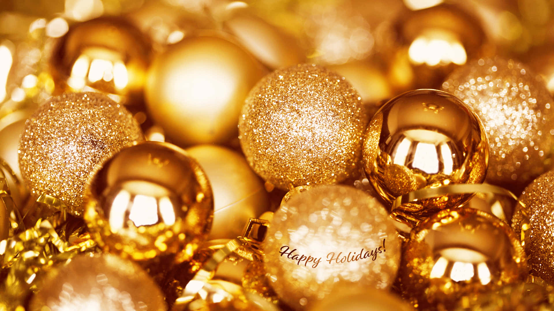 Gold Christmas Wallpaper