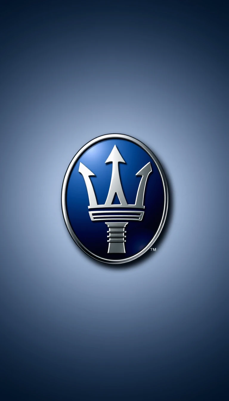 Maserati Logo Phone Wallpaper