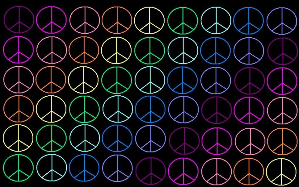 Rainbow Peace Sign Wallpaper