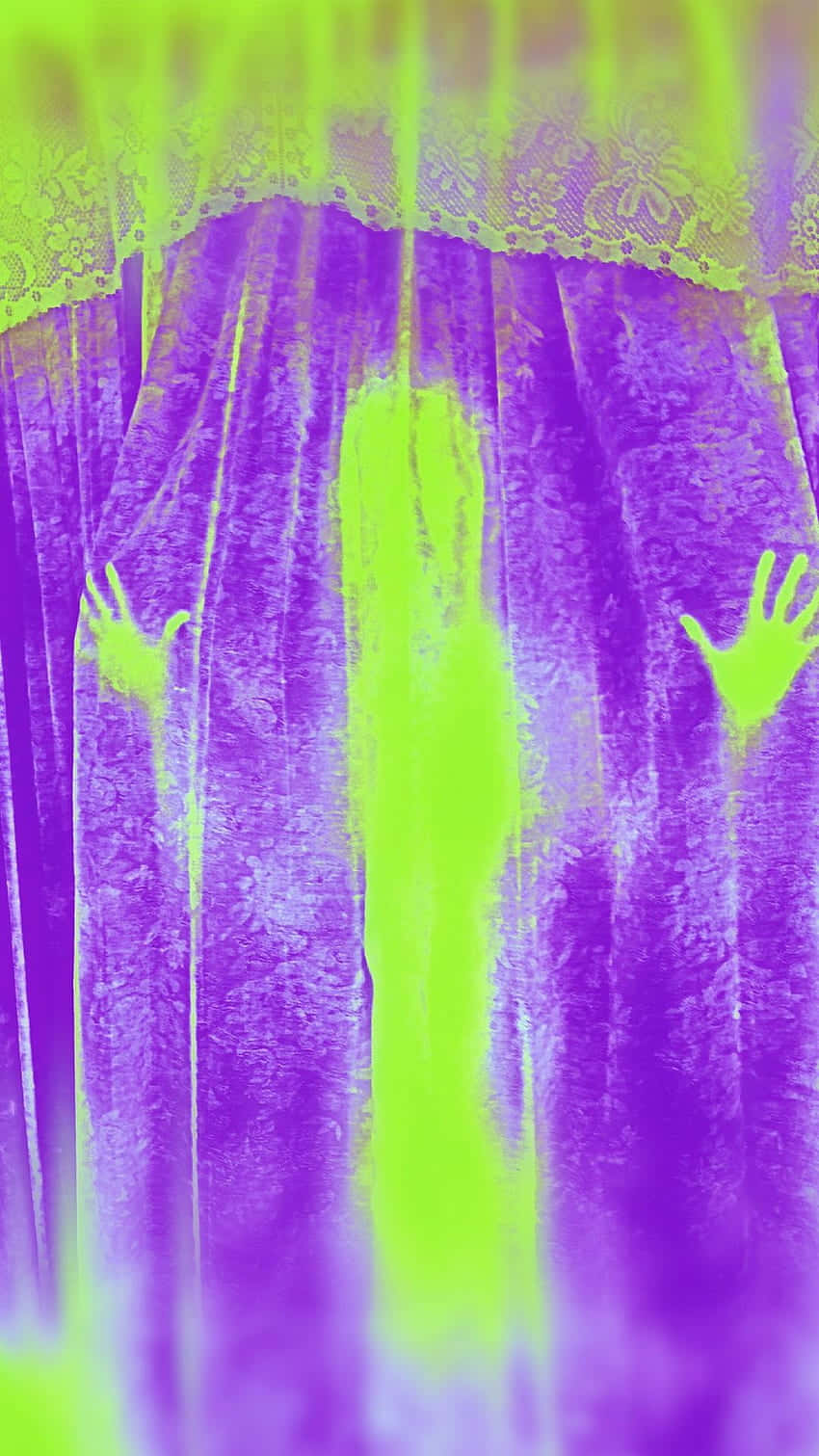 Neon Green And Purple Wallpaper