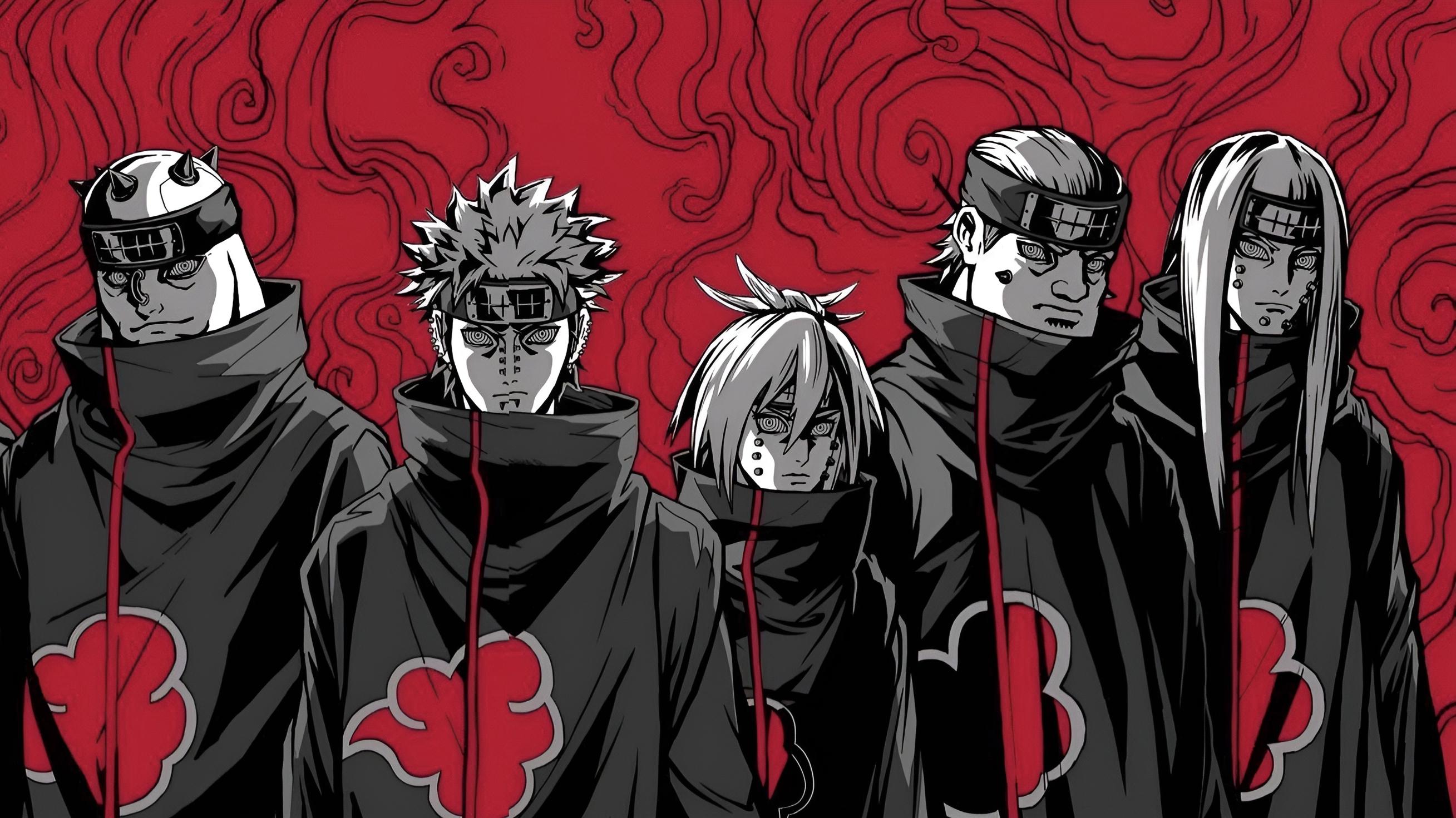 Wallpaper Anime Art Akatsuki Naruto Shippuden Sasuke Uchiha