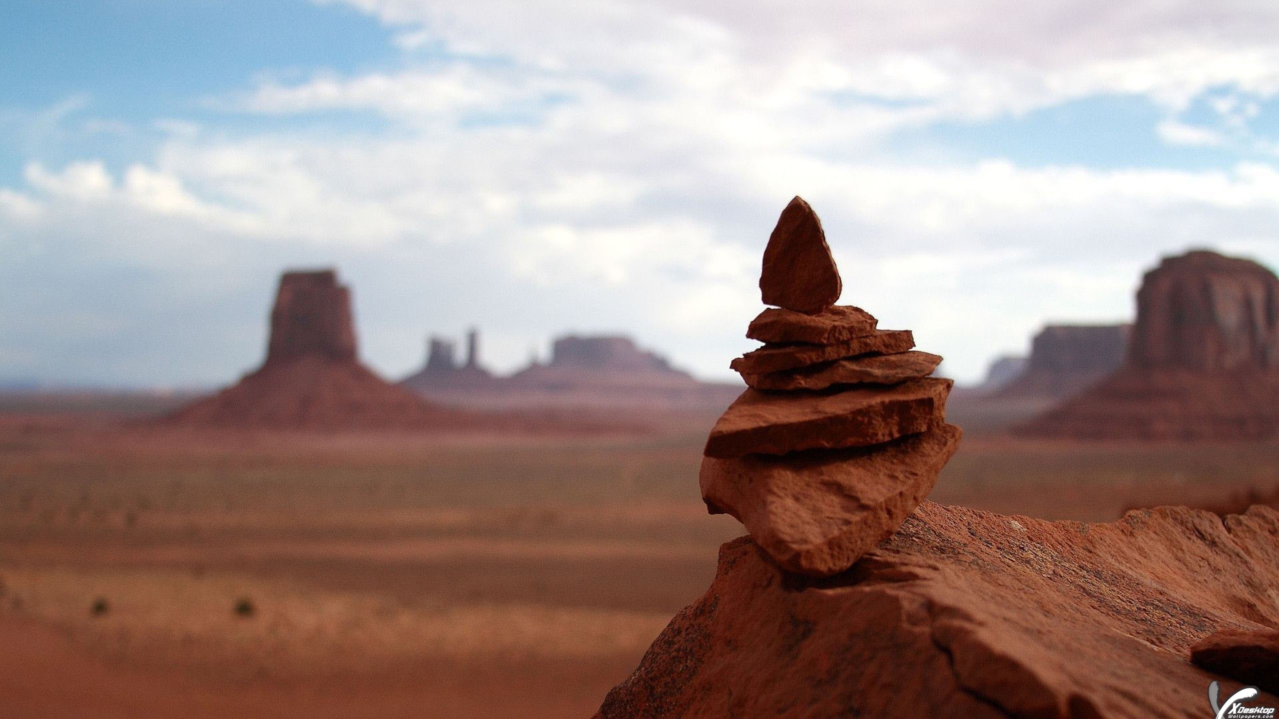 Rock Formation In Monument Valley Wallpaper
