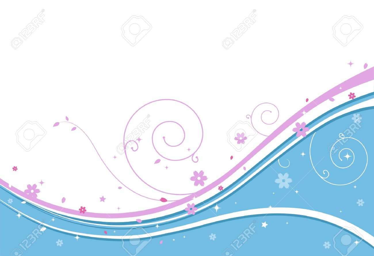 Illustration Of A Wedding Background With An Abstract Design Stock