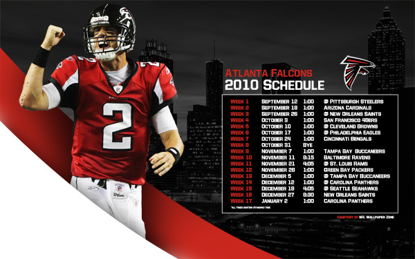 Nfl Wallpaper Zone Atlanta Falcons Schedule Matt