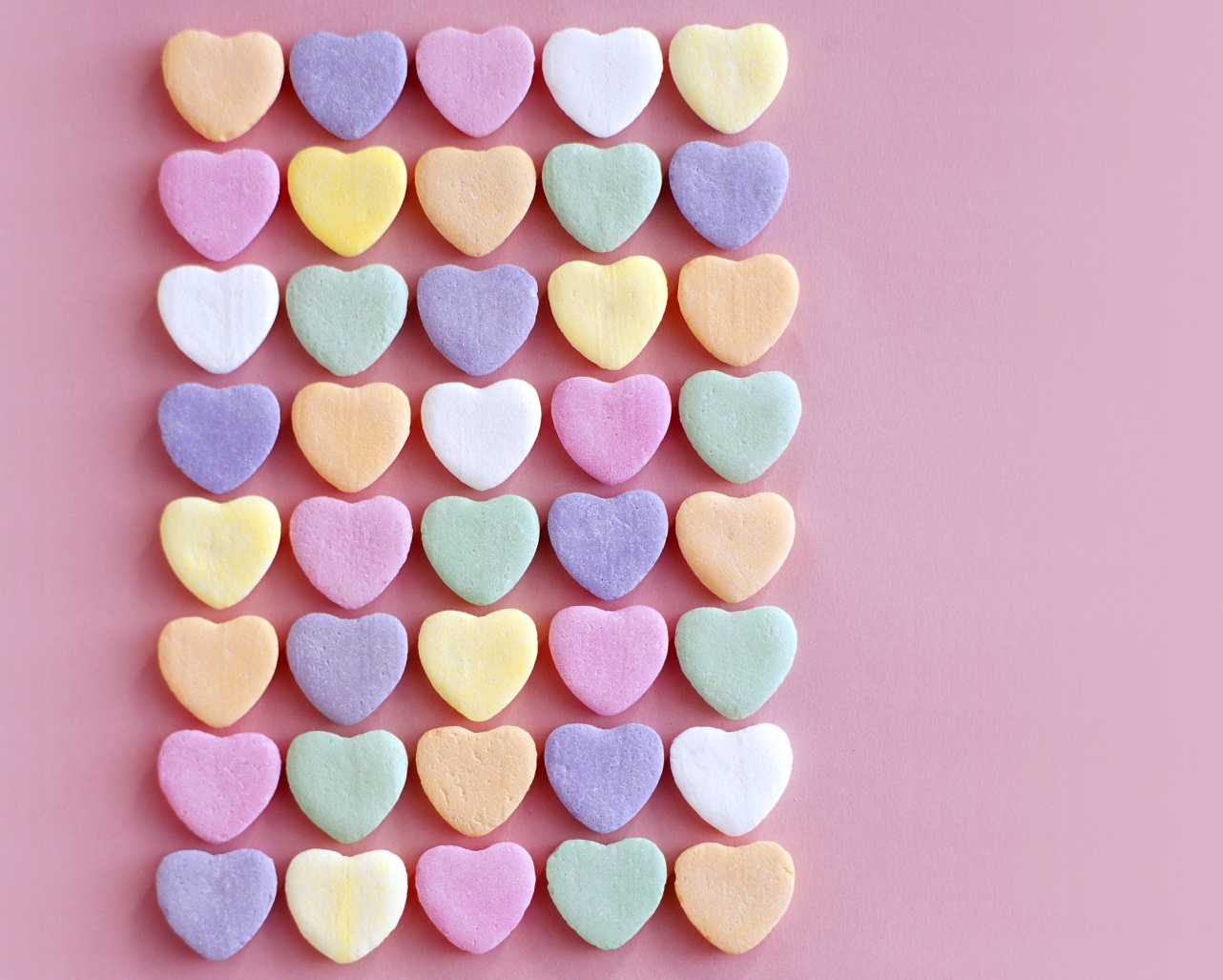 Candy Hearts Valentines Day Wallpaper For Desktop Office Ink