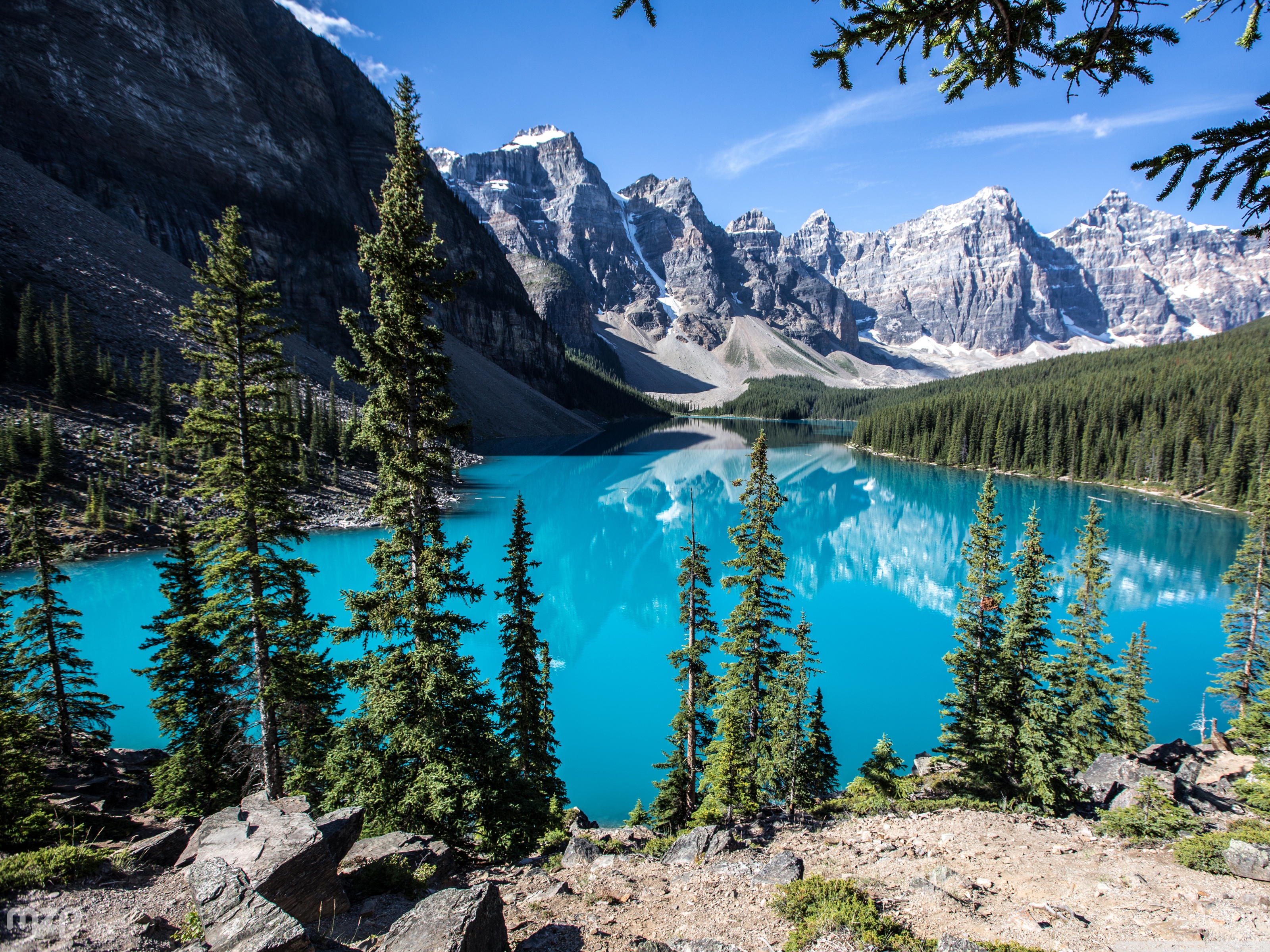 Moraine Lake Banff National Park Alberta Canada 4k HD