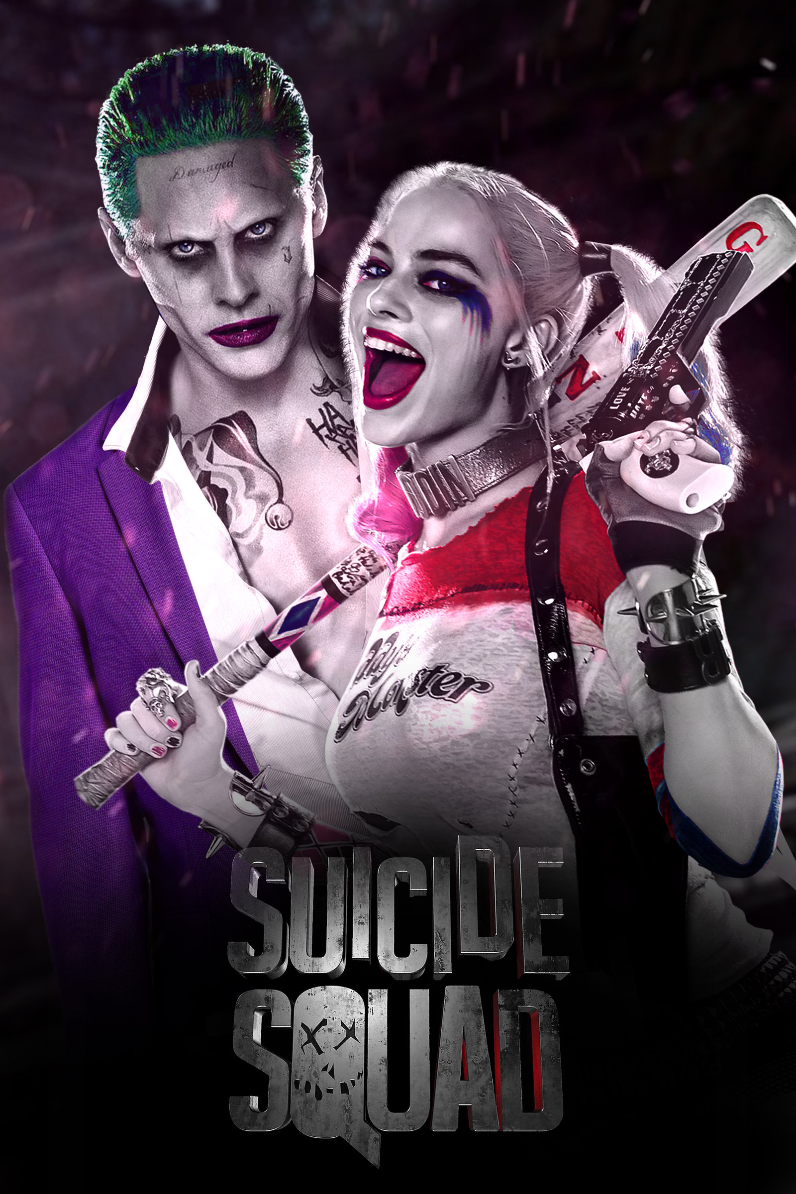Suicide Squad Joker And Harley Quinn By Jhonaphone
