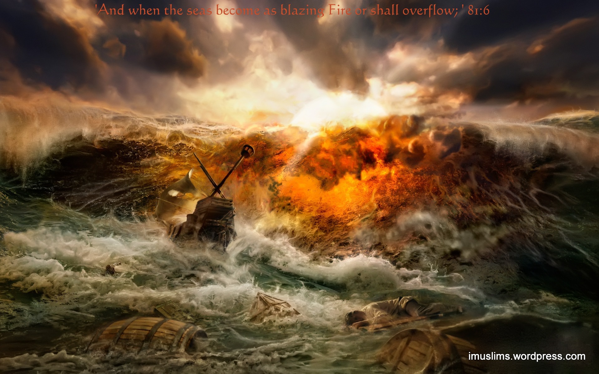 HD Wallpaper Inferno Tsunami Imuslims