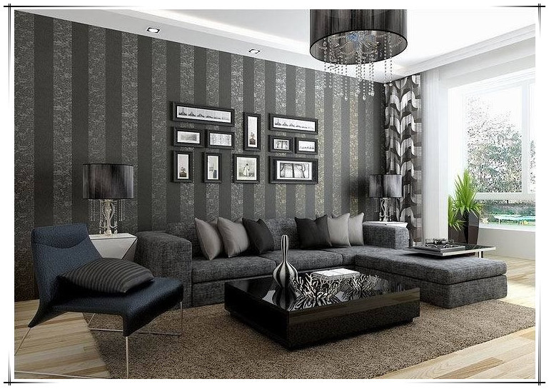   woven wallpaper roll sale black gray background for living roomjpg