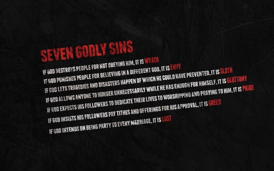 Standard Resolutions Of God Atheism Nightmare Quotes Seven Deadly Sins