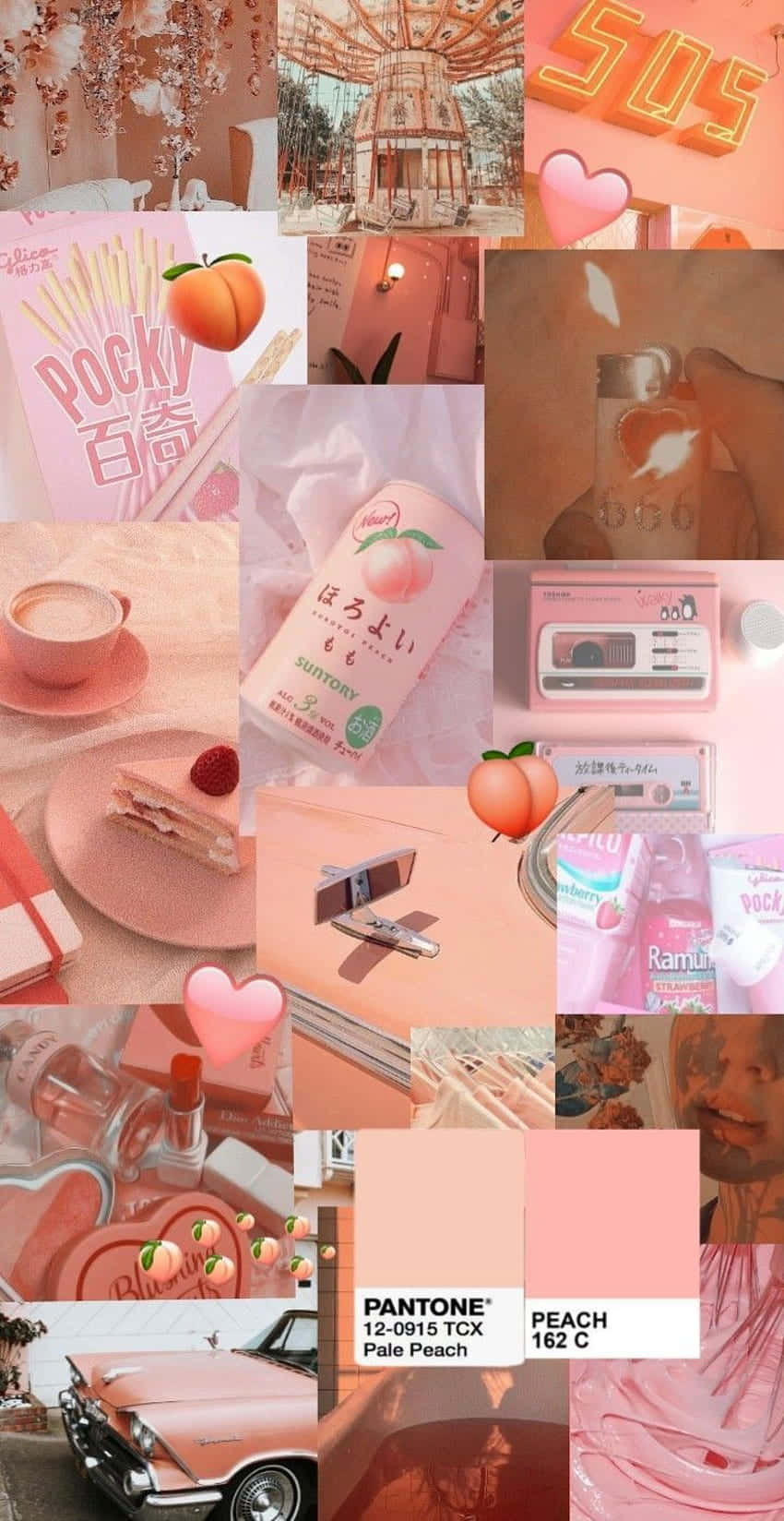 Give Your Bedroom A Makeover With An Orange Peach Aesthetic Wallpaper