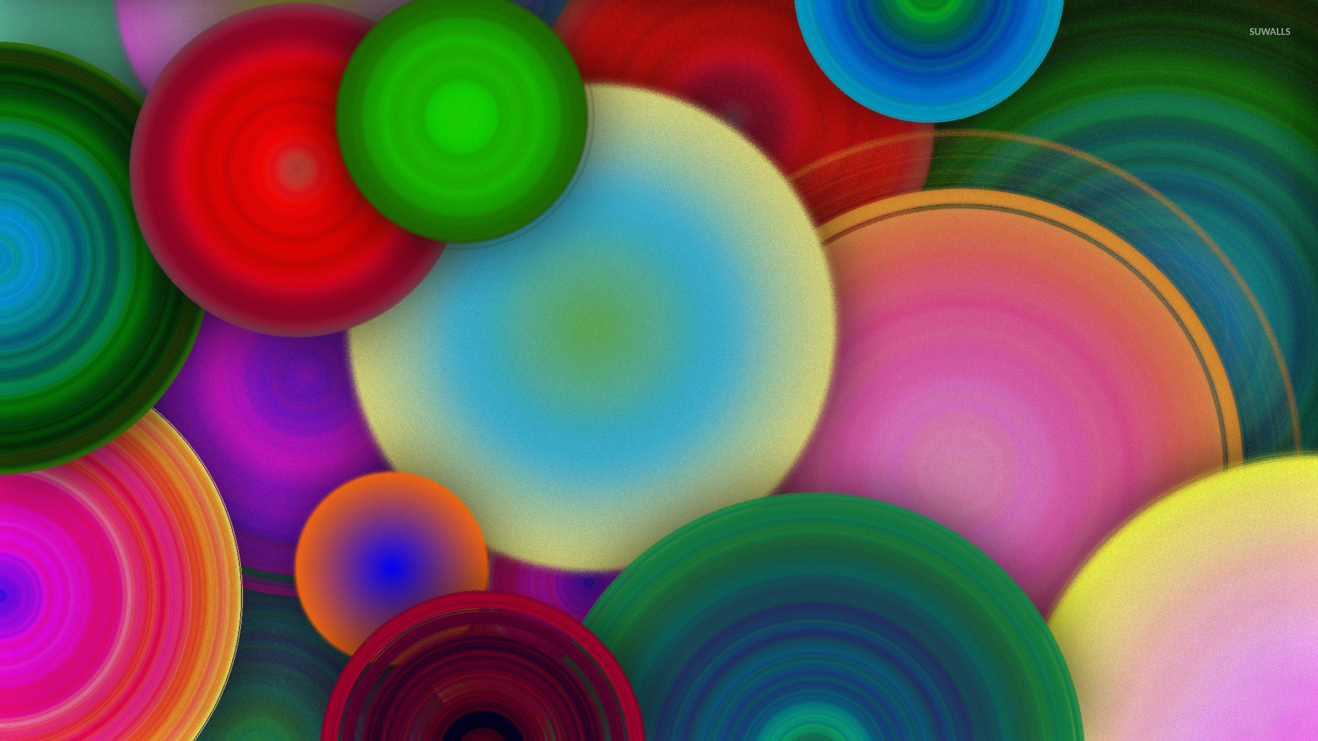 Colorful Circles Wallpaper Wide HD