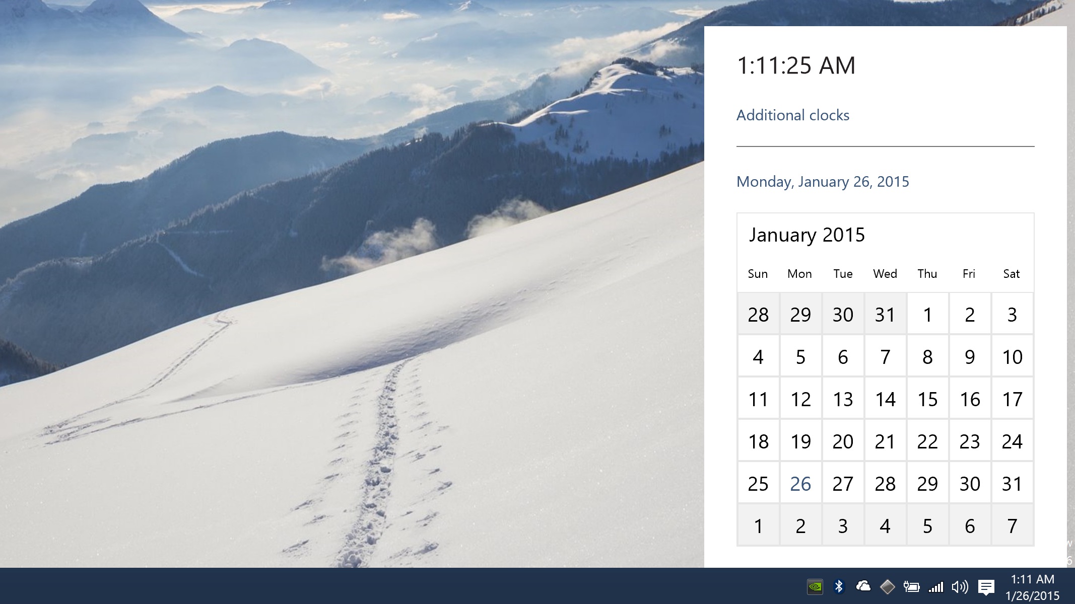 Desktop Clock To See The New Design For Calendar And Time Window