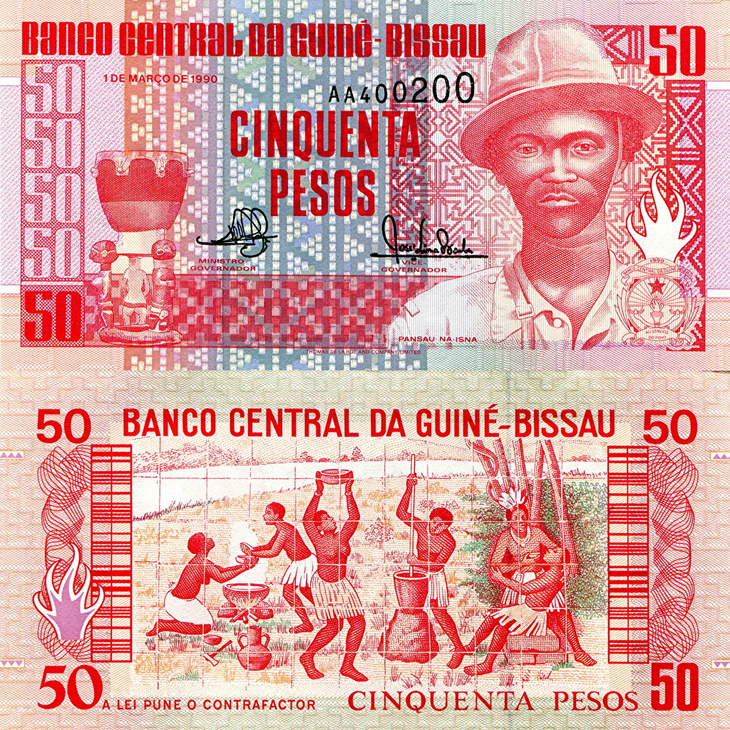 Wallpaper Banknotes Peso Guinea Bissau Money