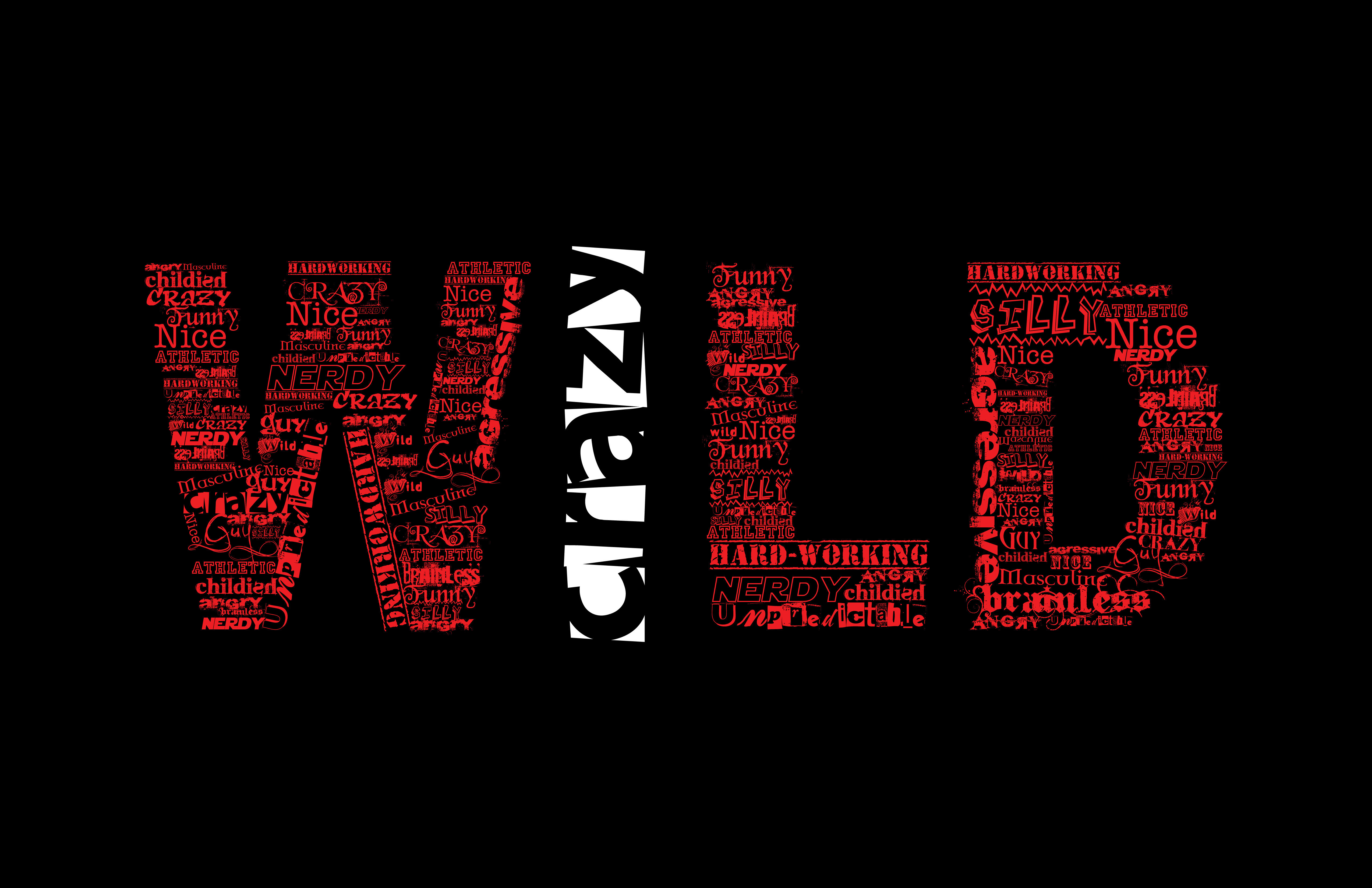 Crazy Wild Style Background Words Wallpaper