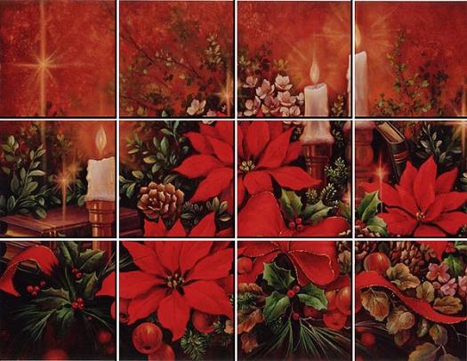 Do It Yourself Christmas Poinsettia Ideastix Mural Is0160 Wallpaper