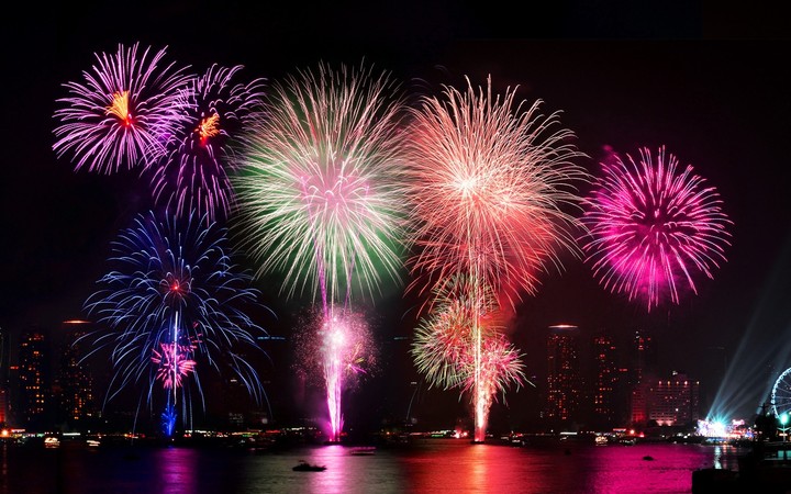 Fireworks HD Wallpaper Colorful Night Happy New Year By Ladygaga