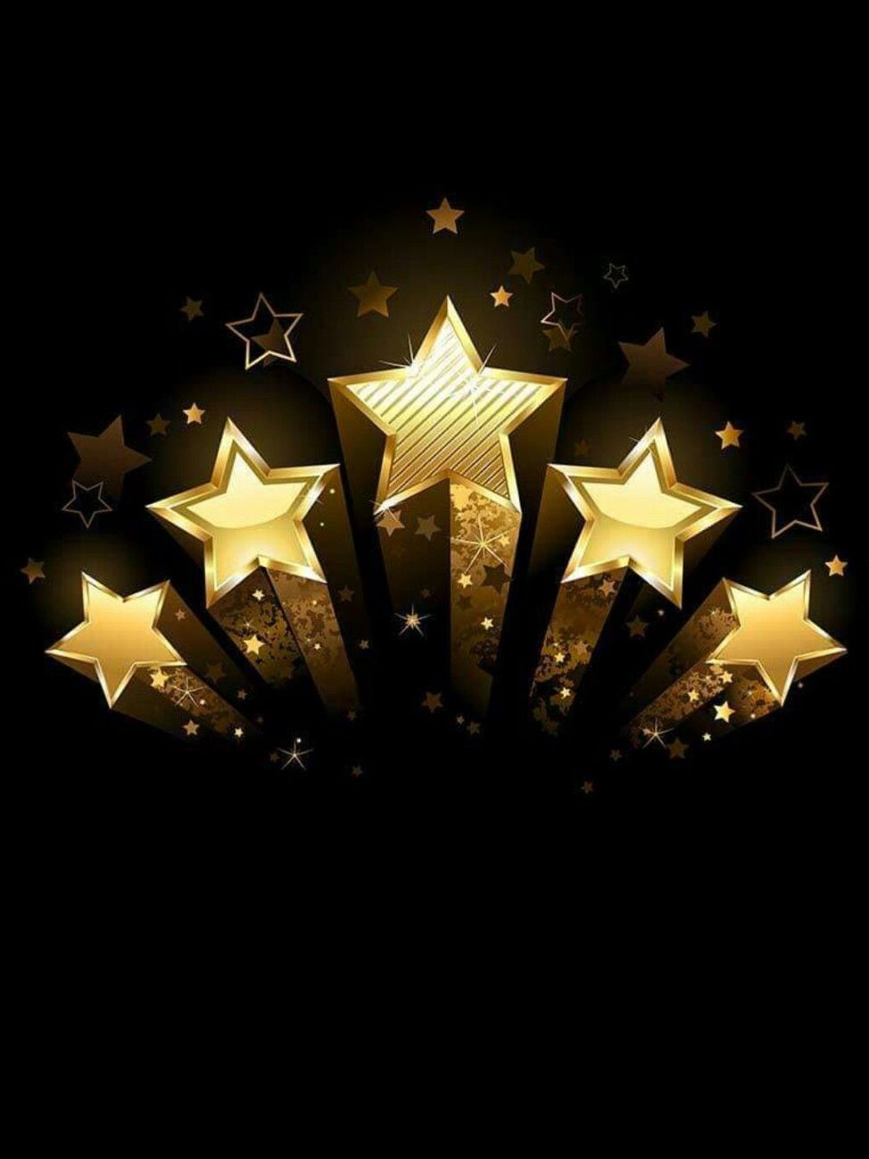 Golden Stars Wallpaper