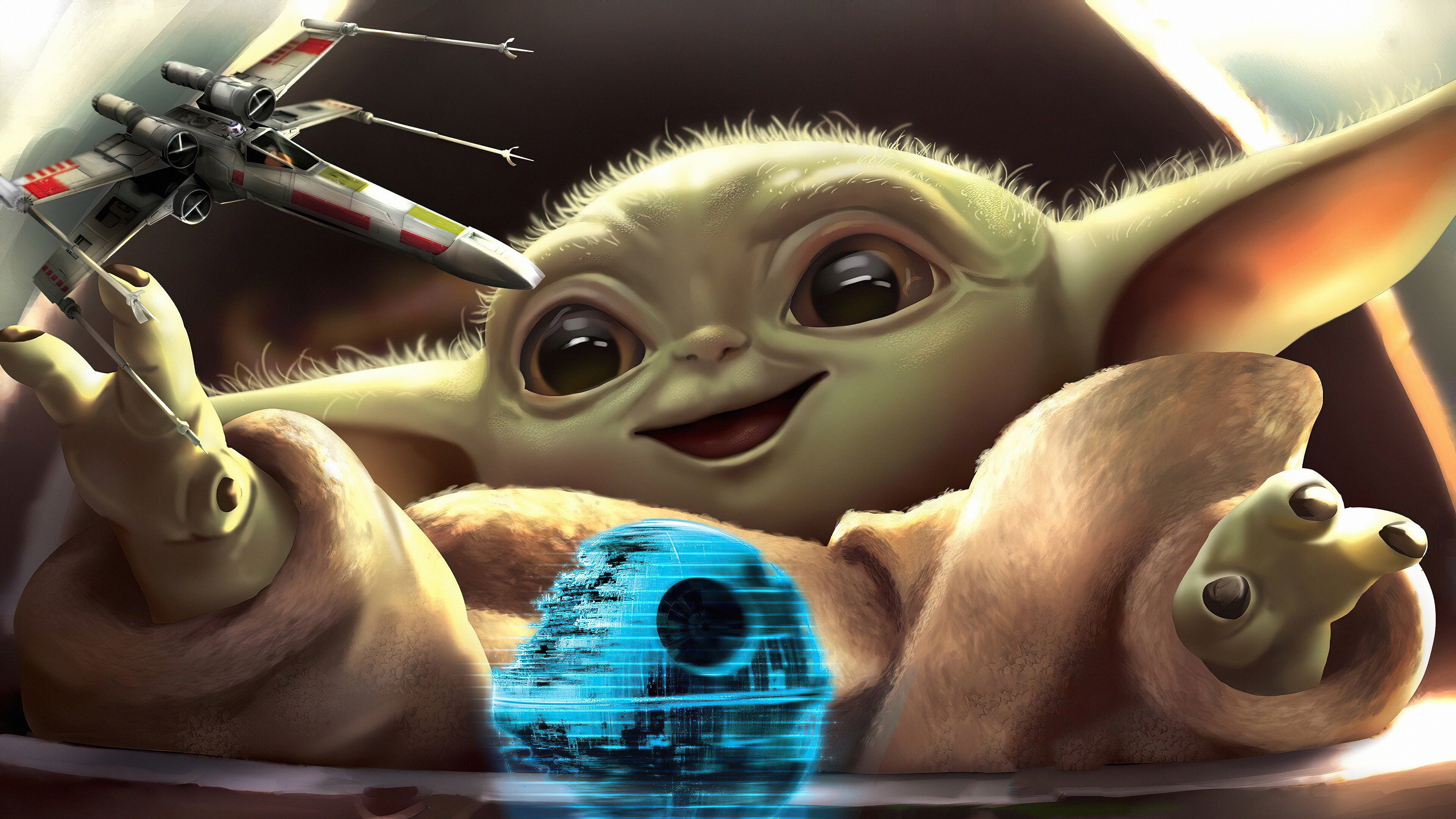 Star Wars Baby Yoda HD Wallpaper Background