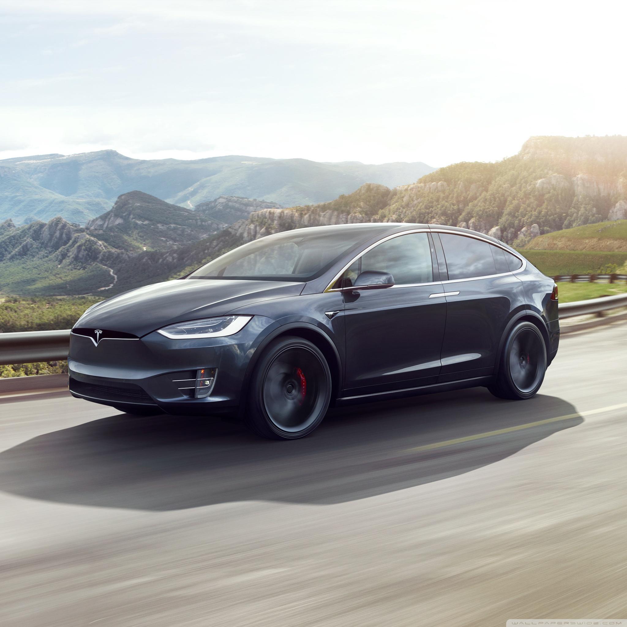 Tesla Model X Suv Electric Car Travel Ultra HD Desktop Background