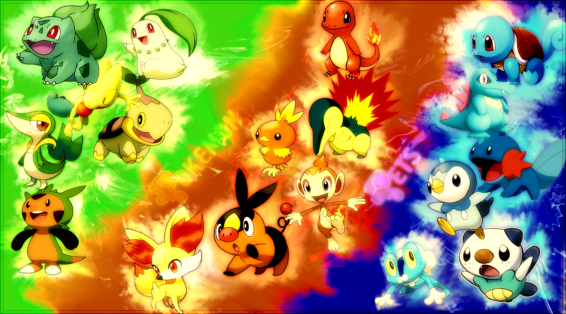 cute pokemon starters wallpaper