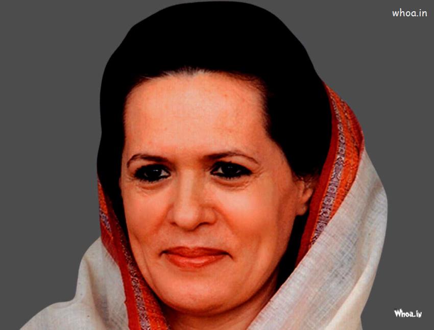 Sonia Gandhi Face Closeup HD Wallpaper 850x647