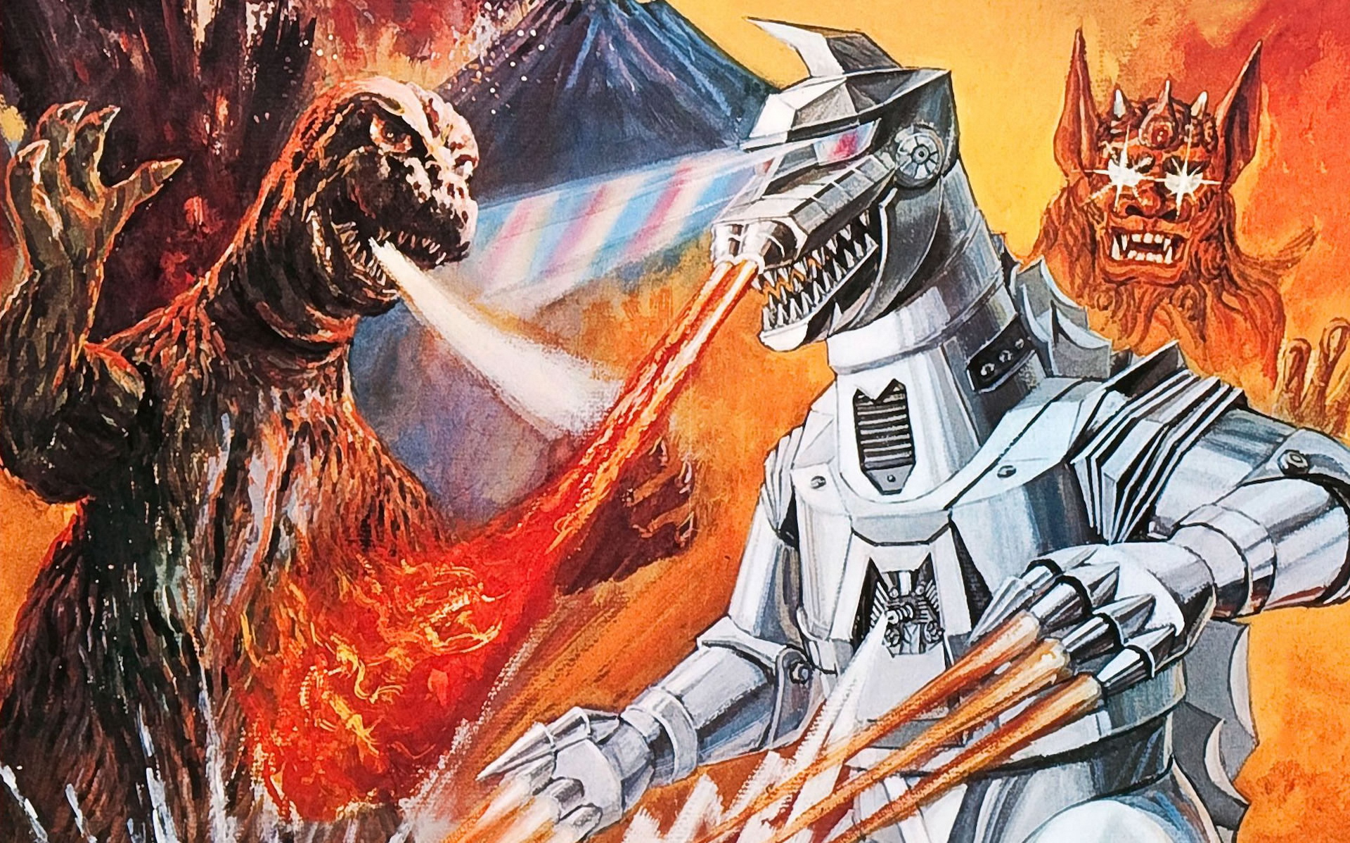 1329962 GODZILLA VS MECHAGODZILLA Mechagodzilla Godzilla  Rare Gallery  HD Wallpapers