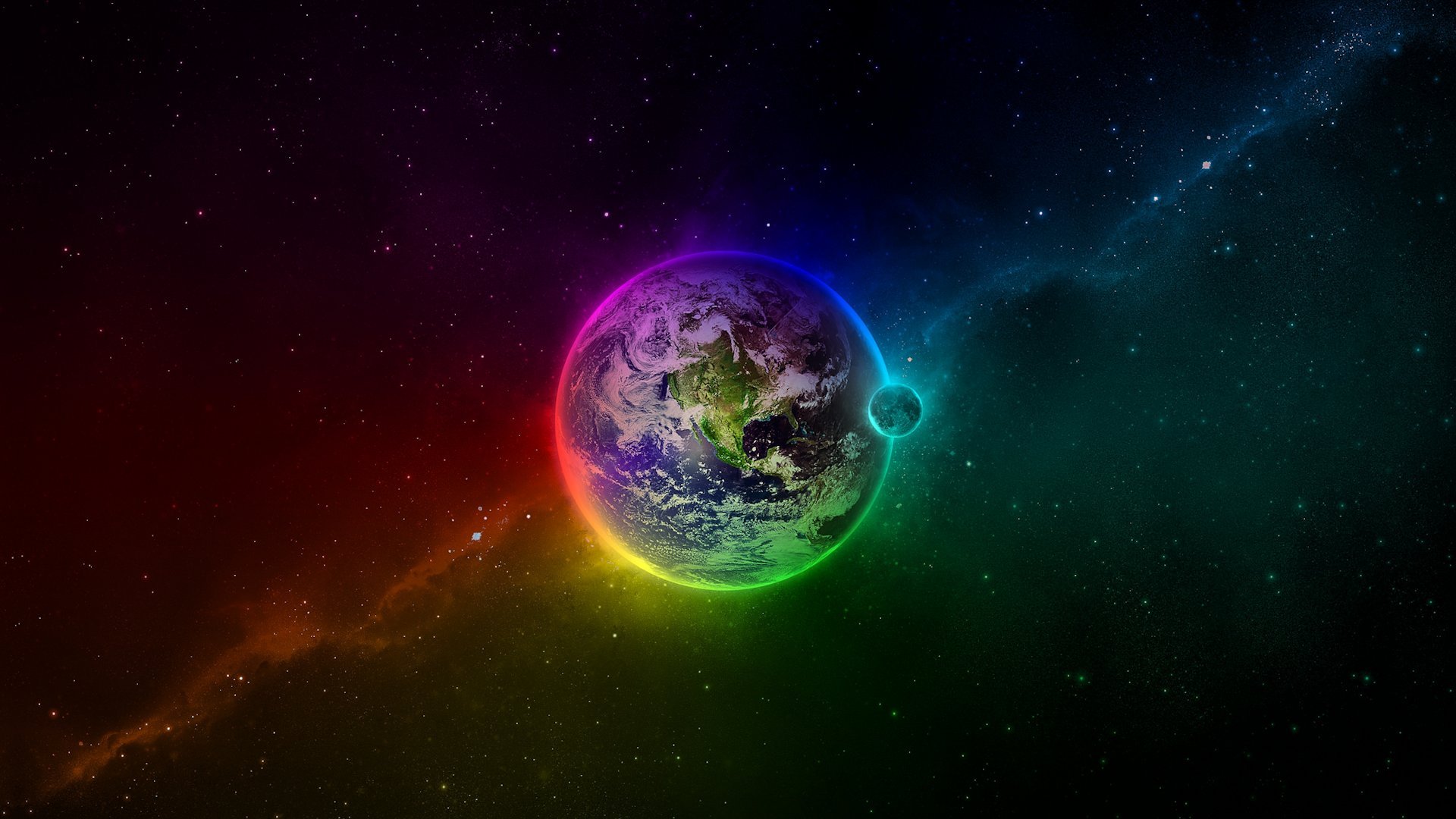 Colorful Earth Full HD Desktop Wallpaper 1080p