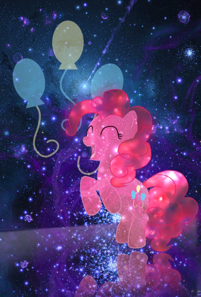 Pinkie Pie iPhone Wallpaper Galaxy By Dertaii