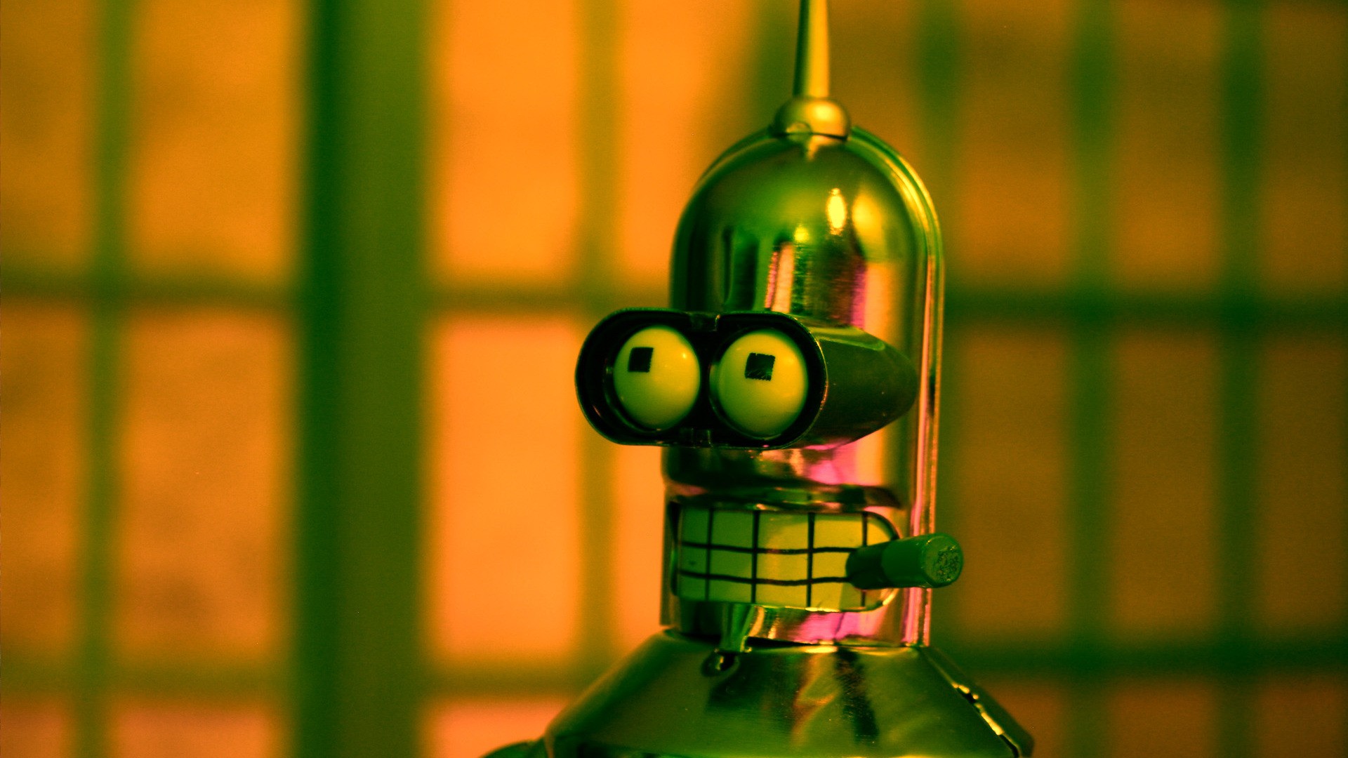 Bender Metal Futurama Wallpaper