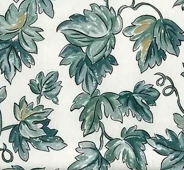 IVY LEAVES Vines Vintage Wallpaper Green White Tan Imperial PL2063