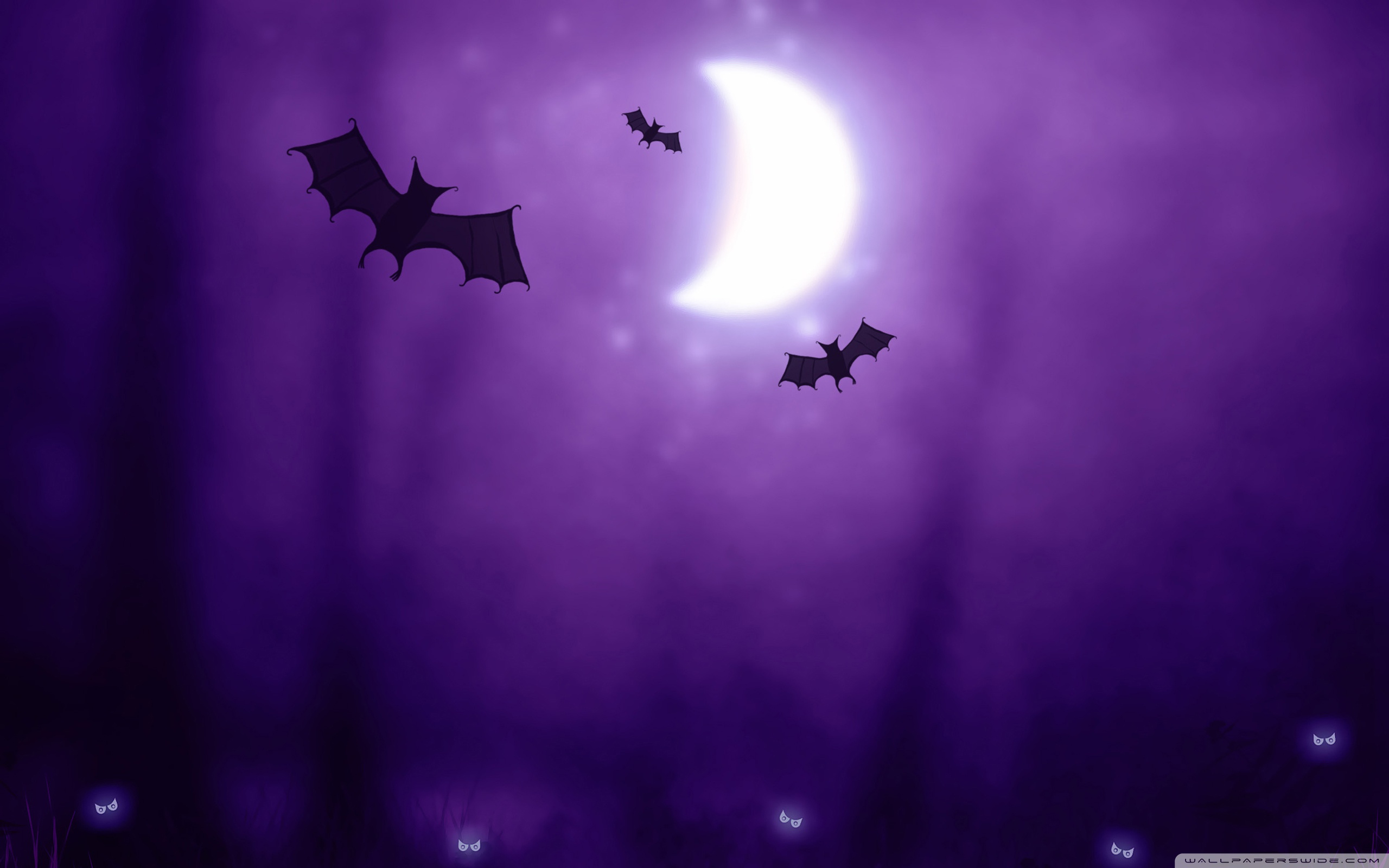 Bats Halloween 4k HD Desktop Wallpaper For Dual Monitor