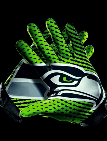 Seahawks Gloves Wallpaper for iPhone