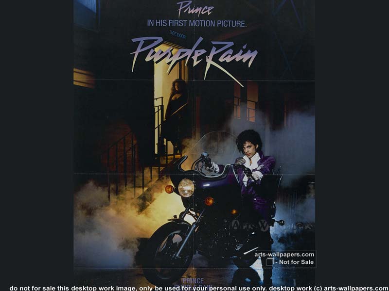 Purple Rain Poster Wallpaper Of Movie
