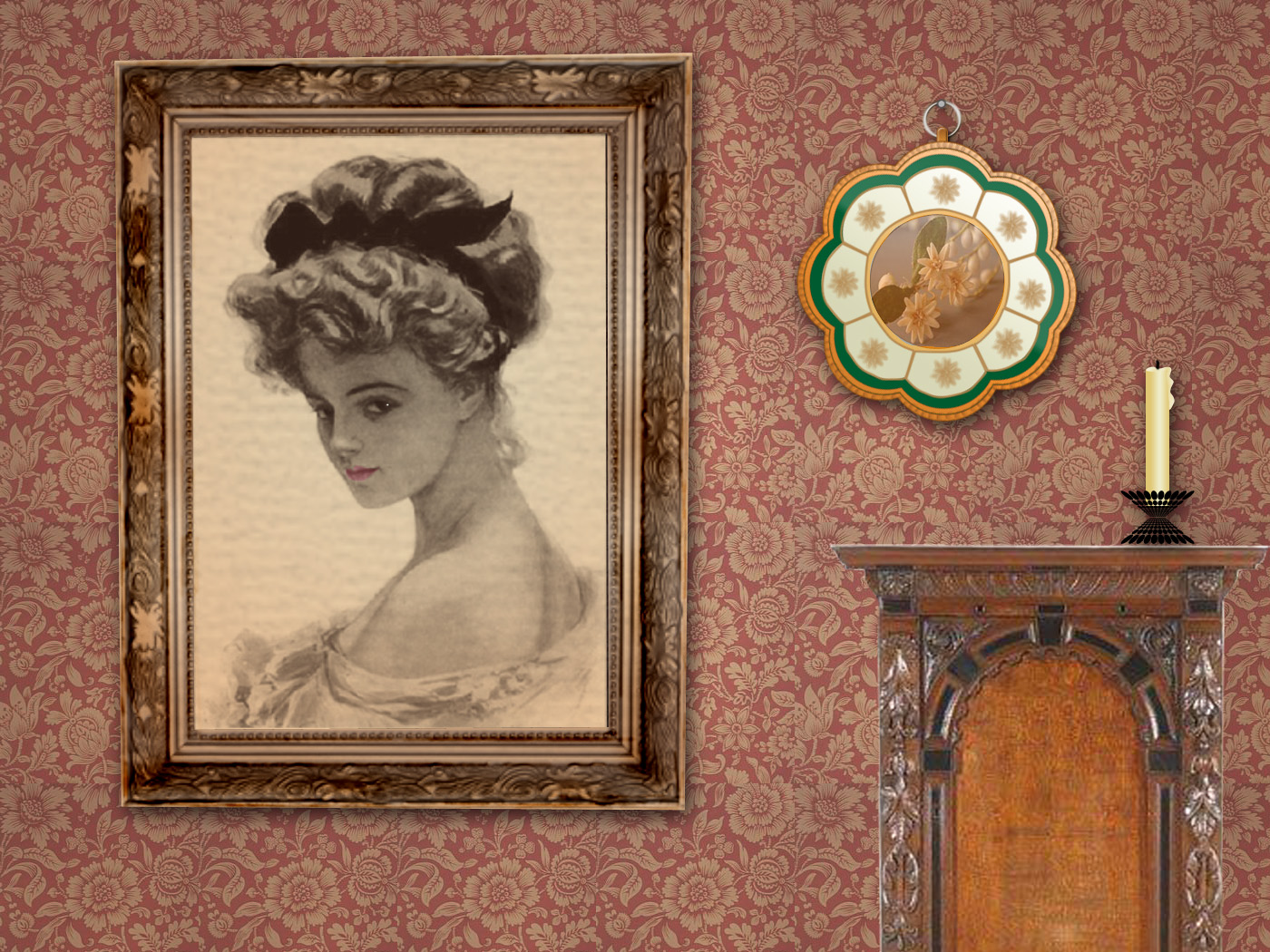 Non Nude Wallpaper Computer Photoshop Victorian Style