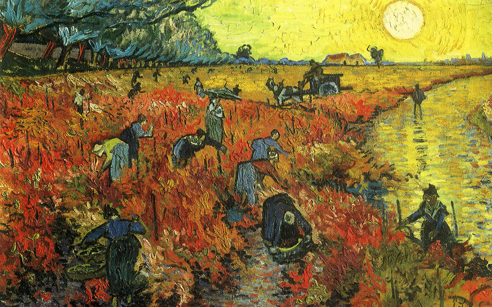 Wallpaper Van Gogh Animaatjes