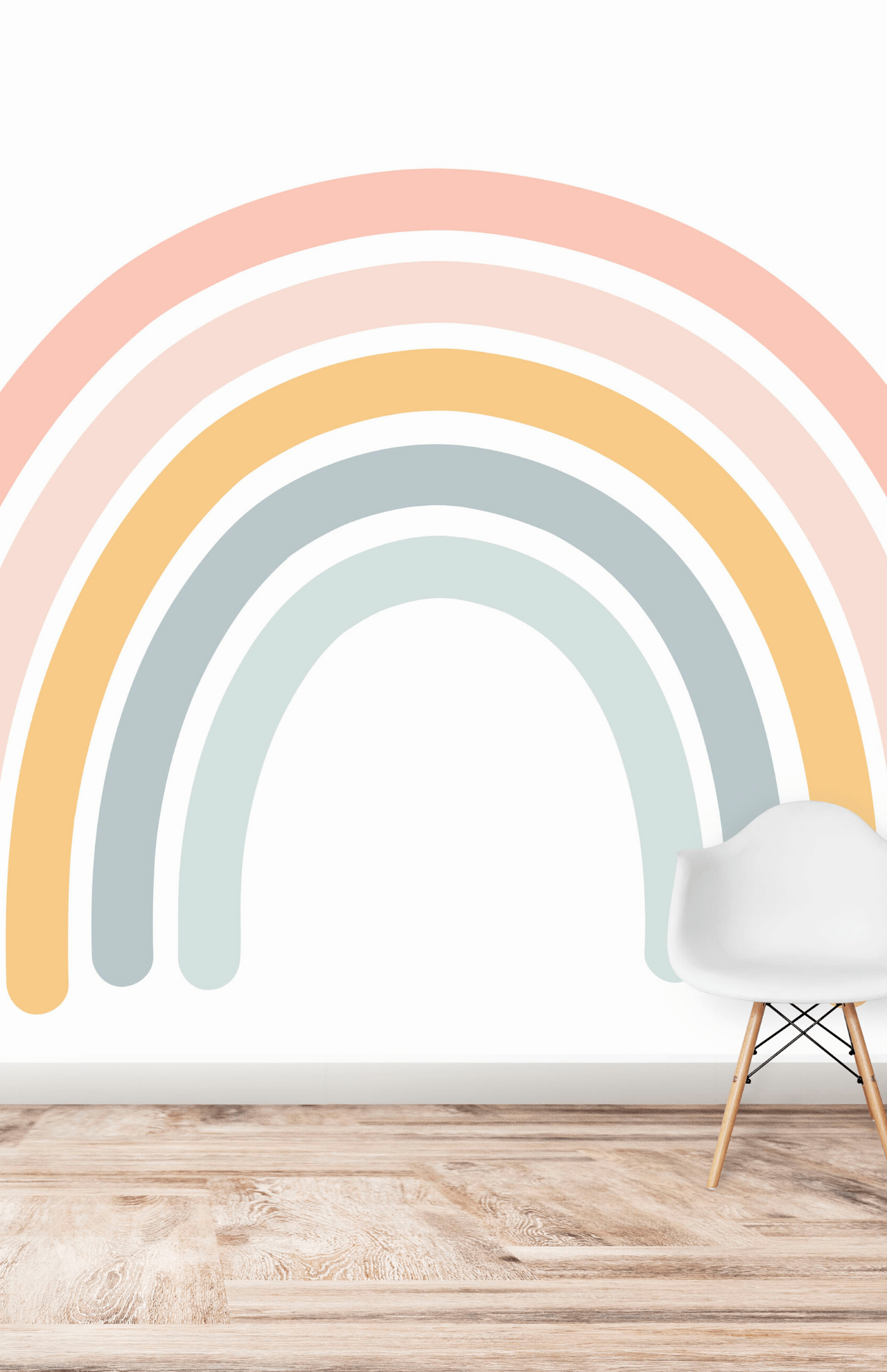Munks Me Rainbow Wallpaper Pastels The Modern Nursery