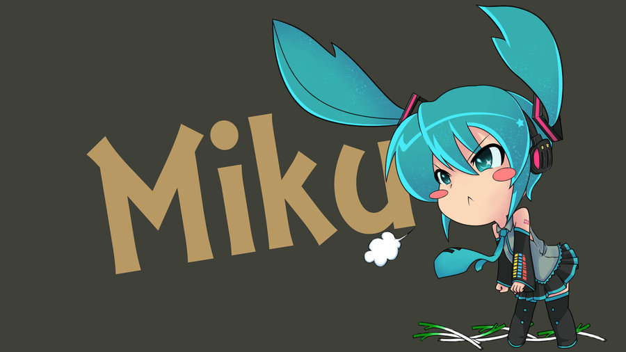 chibi miku hatsune wallpaper