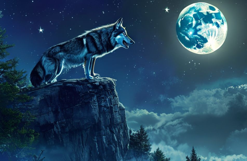 Howling Wolf Wallpaper