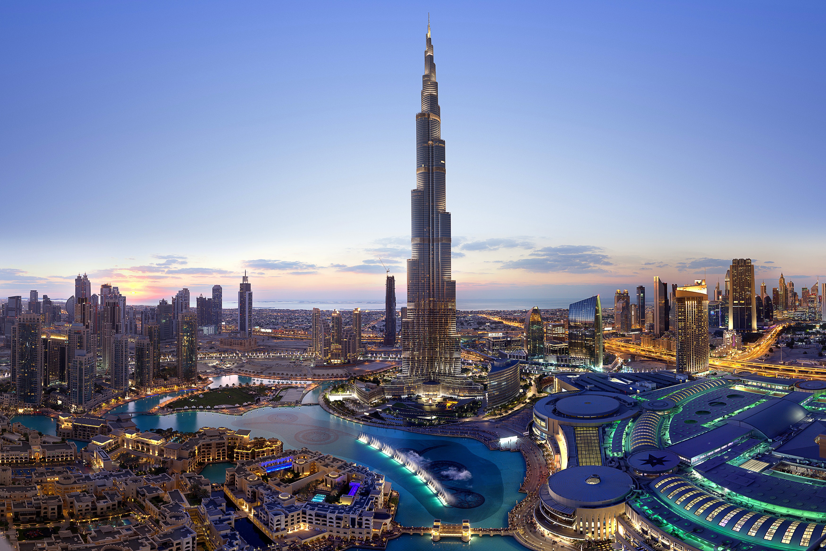 Burj Khalifa Wallpaper 4k Panorama Dubai Cityscape