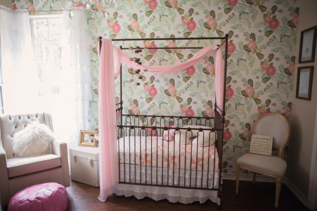 Gold And Floral Nursery With A Hint Of Nature By The Silhouette Studio
