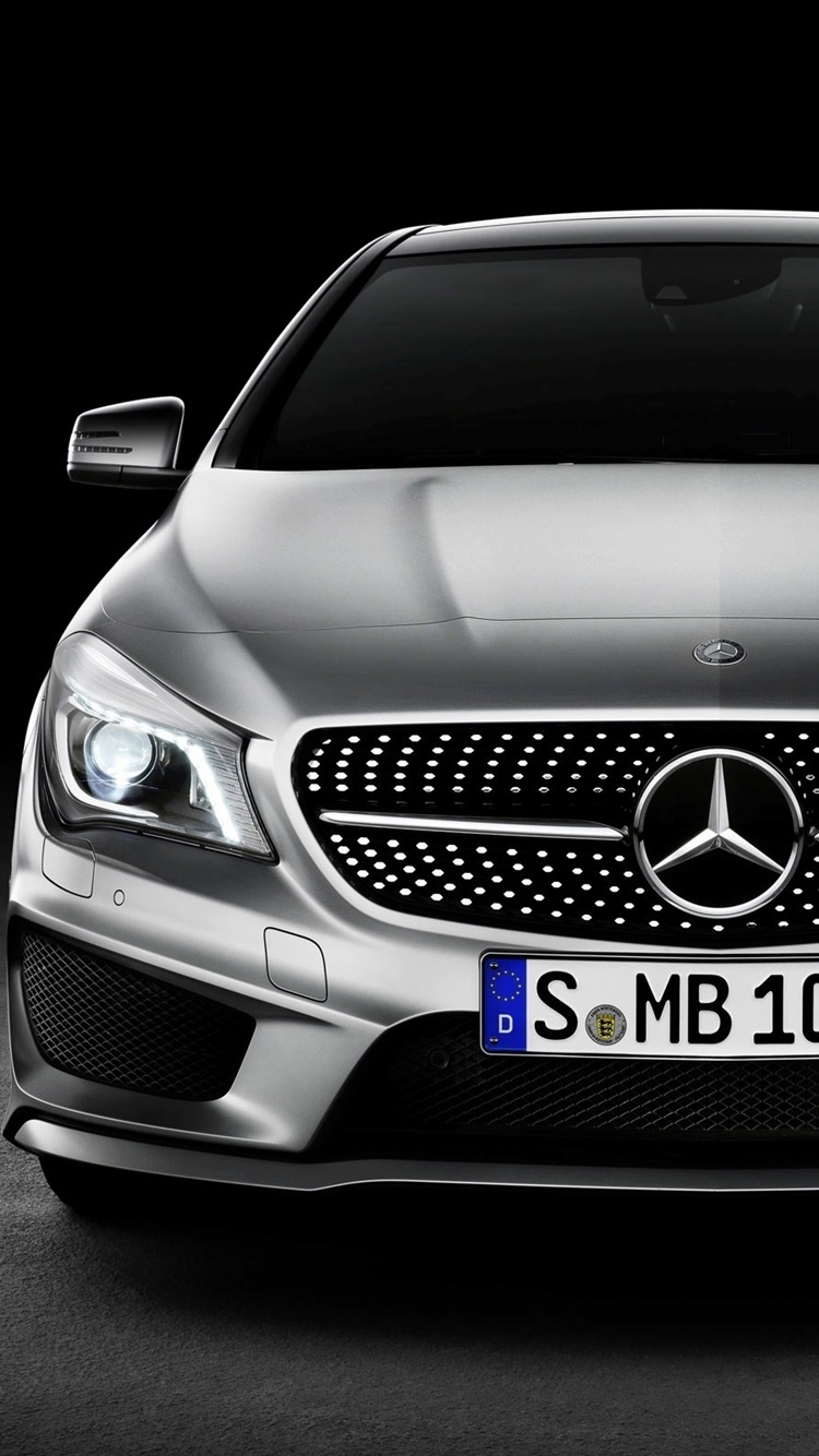 Mercedes Benz CLA Class car front view 750x1334 iPhone 8766S