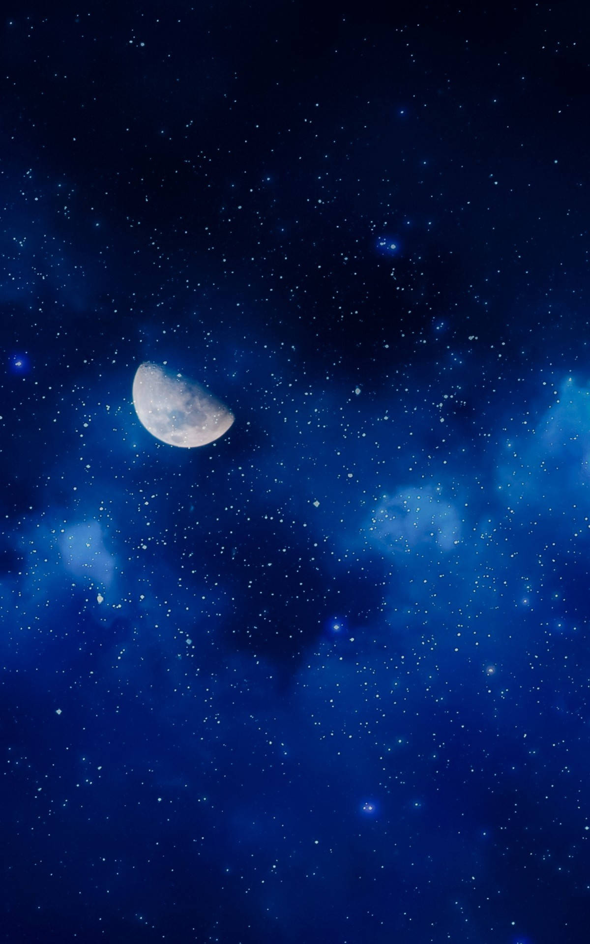 Galaxy Moon Wallpaper