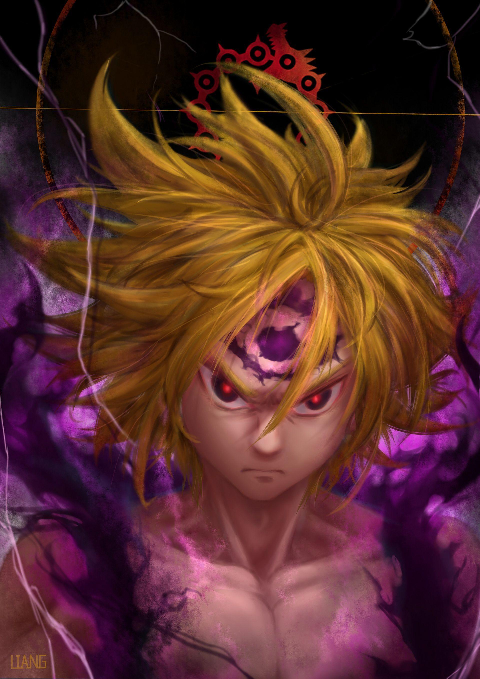 Meliodas Demon King Form Mobile Wallpaper