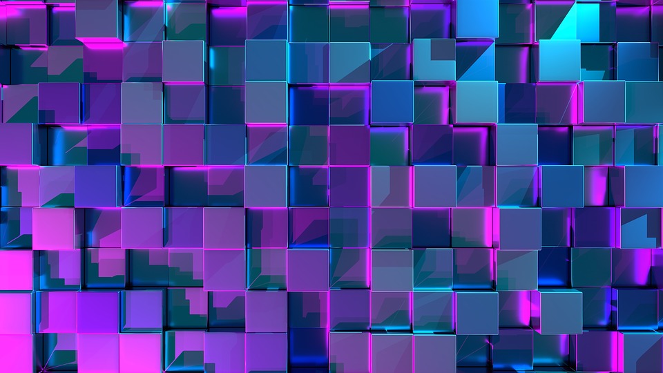 Cube 3d Background Image On